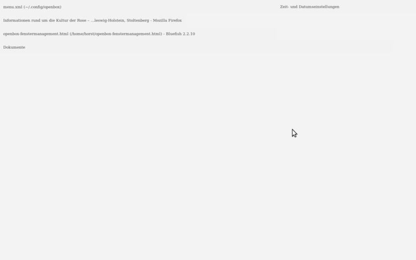 Programme aktiv. geschlossen